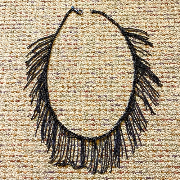 Sequin Jewelry - Metal Fringe necklace